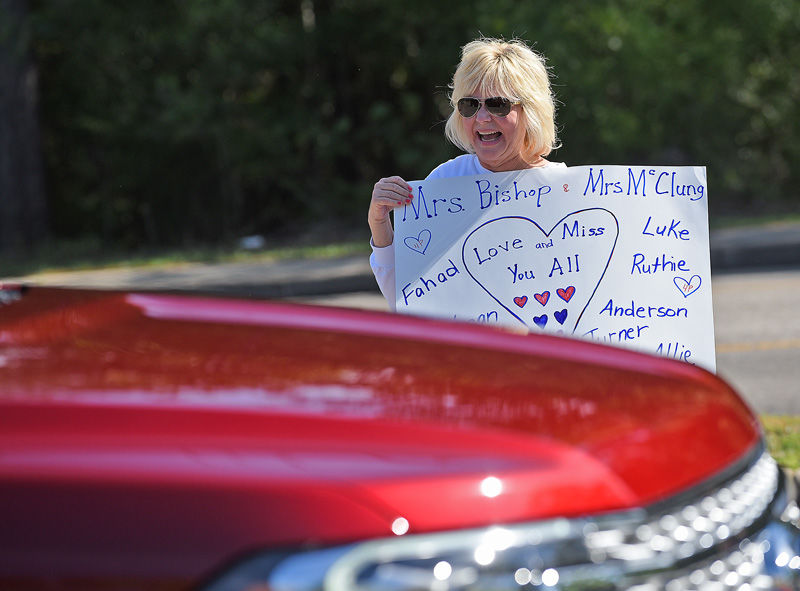 Teachers hold parade for students at Houston Academy